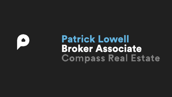 Patrick Lowell, broker associate, Compass Real Estate, logo